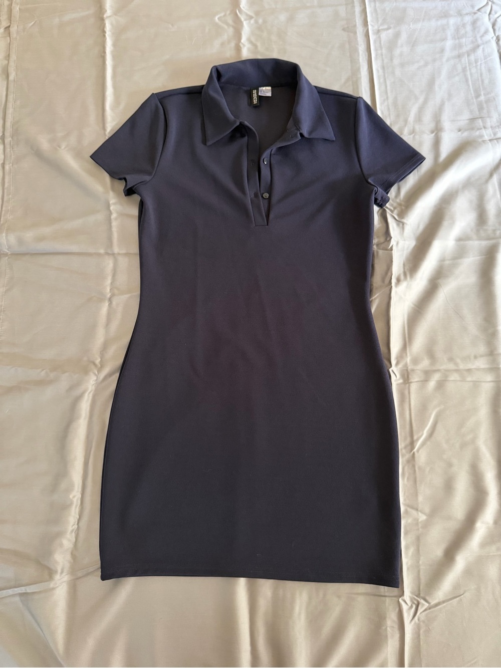 Navy Polo Dress - Classic Short Sleeve